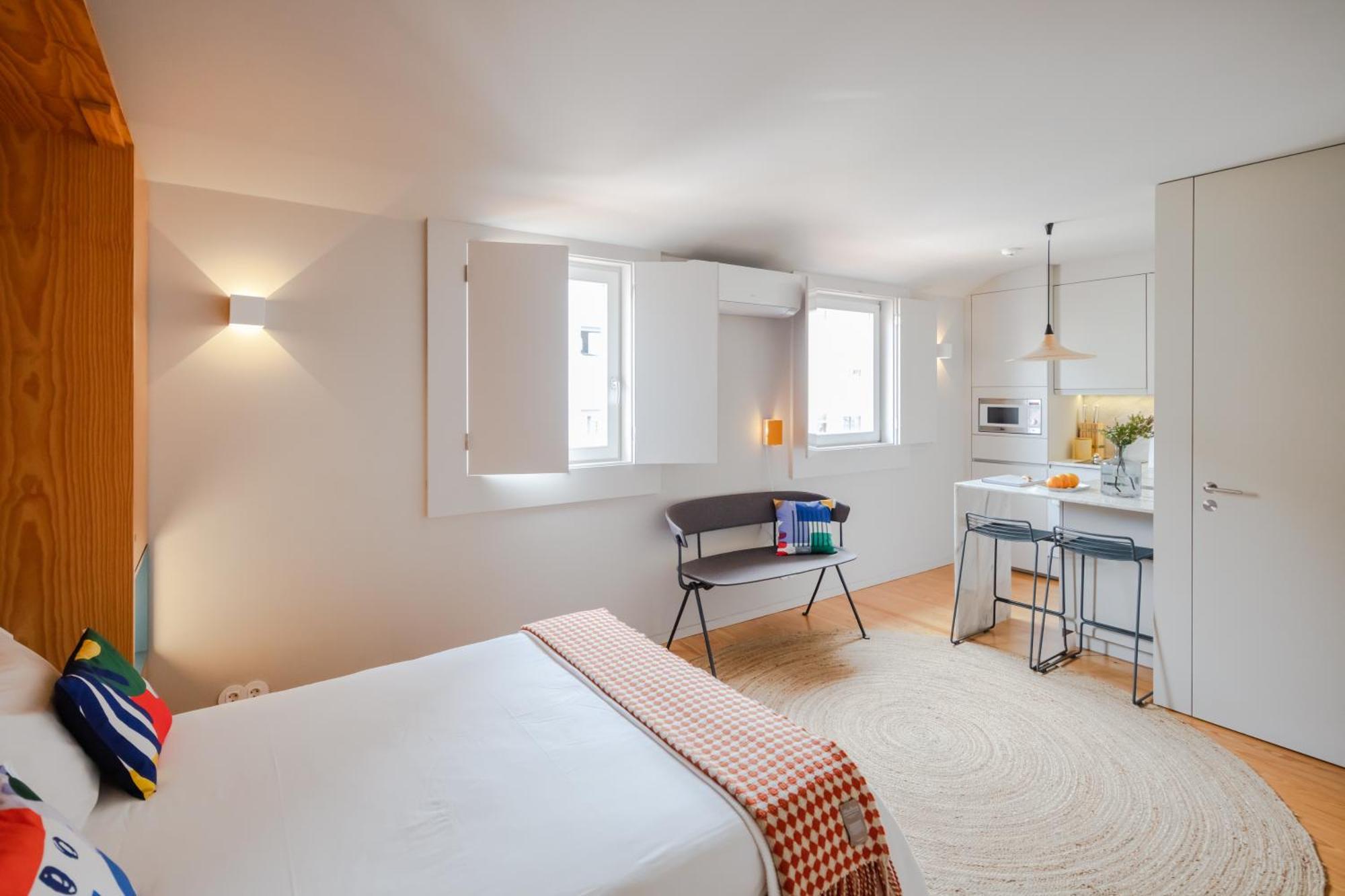Baumhaus Serviced Living - Art & Design Apartments بورتو الغرفة الصورة